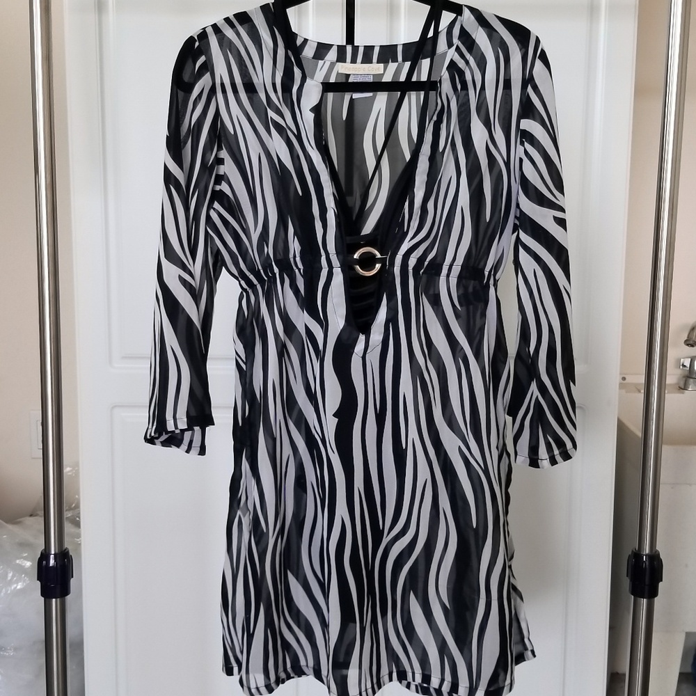 Zebra print coverup